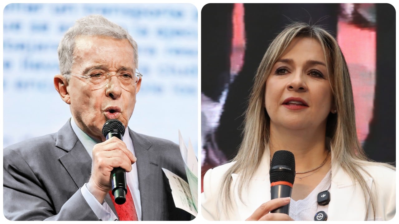 Álvaro Uribe y Vicky Dávila