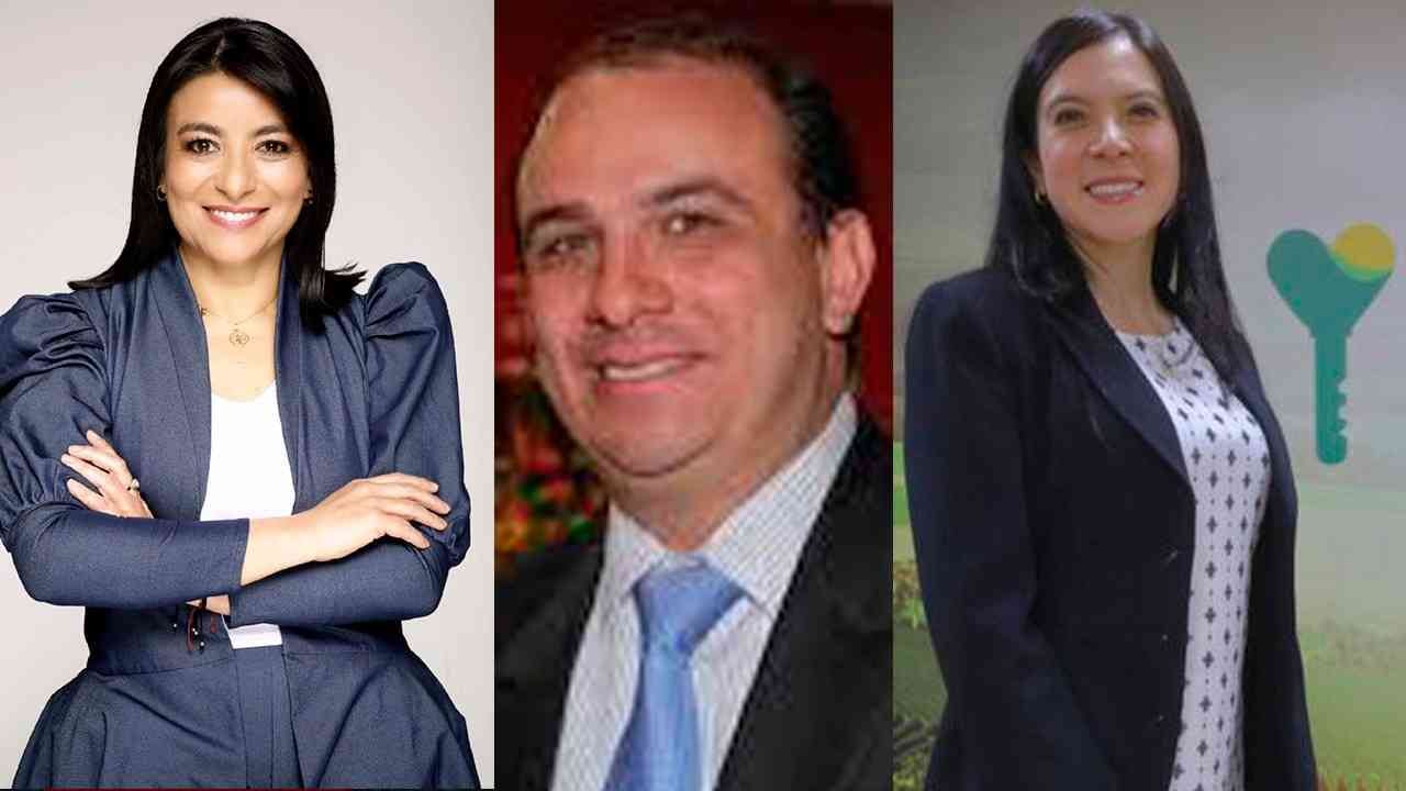 Elizabeth Martínez, Carlos Camargo y Myriam Martínez
