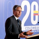 "El mes pasado vimos la fuerza de la democracia en acción", dijo Blinken.