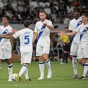 Juan Guillermo Cuadrado entró en el segundo tiempo para el Inter.