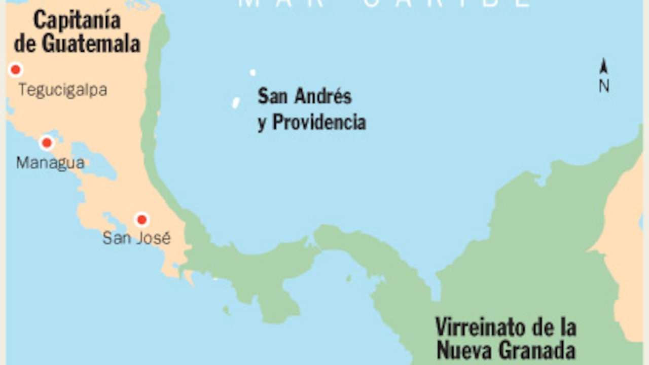 La orden del rey de 1803. El rey Carlos IV le quitó la Mosquitia (costa de Nicaragua, Costa Rica y Panamá) y el archipiélago de San Andrés y se la sumó a la Nueva Granada. Ahí comenzó el lío.