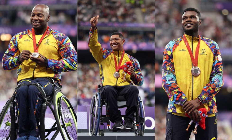 Deportistas ganadores de medallas en los Juegos Paralímpicos.