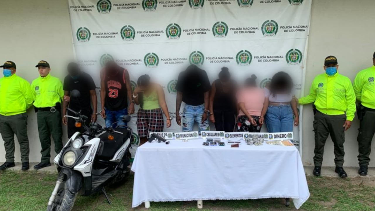 La banda criminal operaba en el municipio de Palmira.