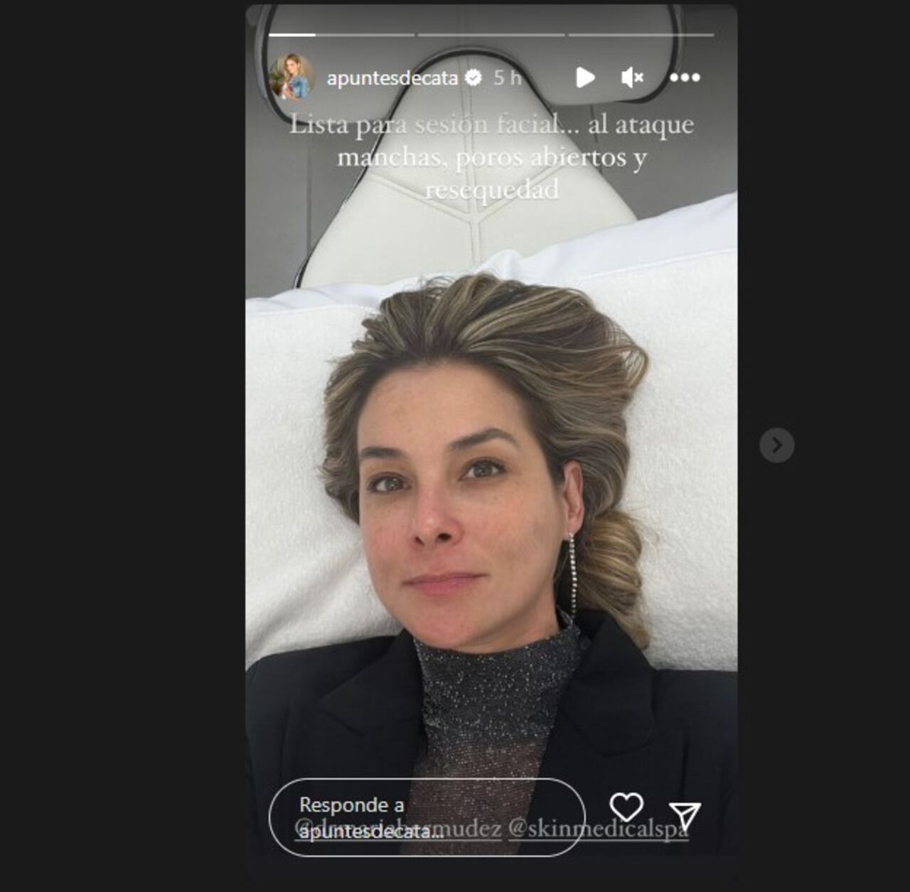 La presentadora dio a conocer que está cuidado su piel