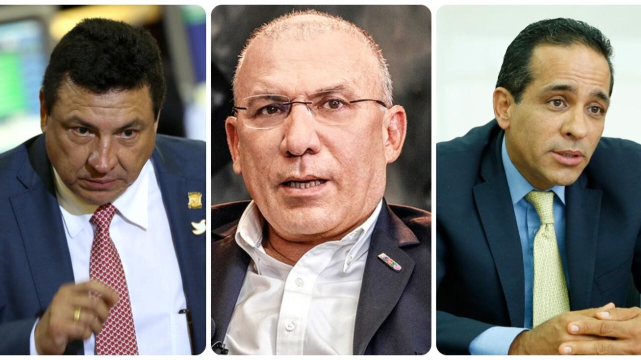 Miguel Ángel Pinto, Roy Barreras y Alexander López.