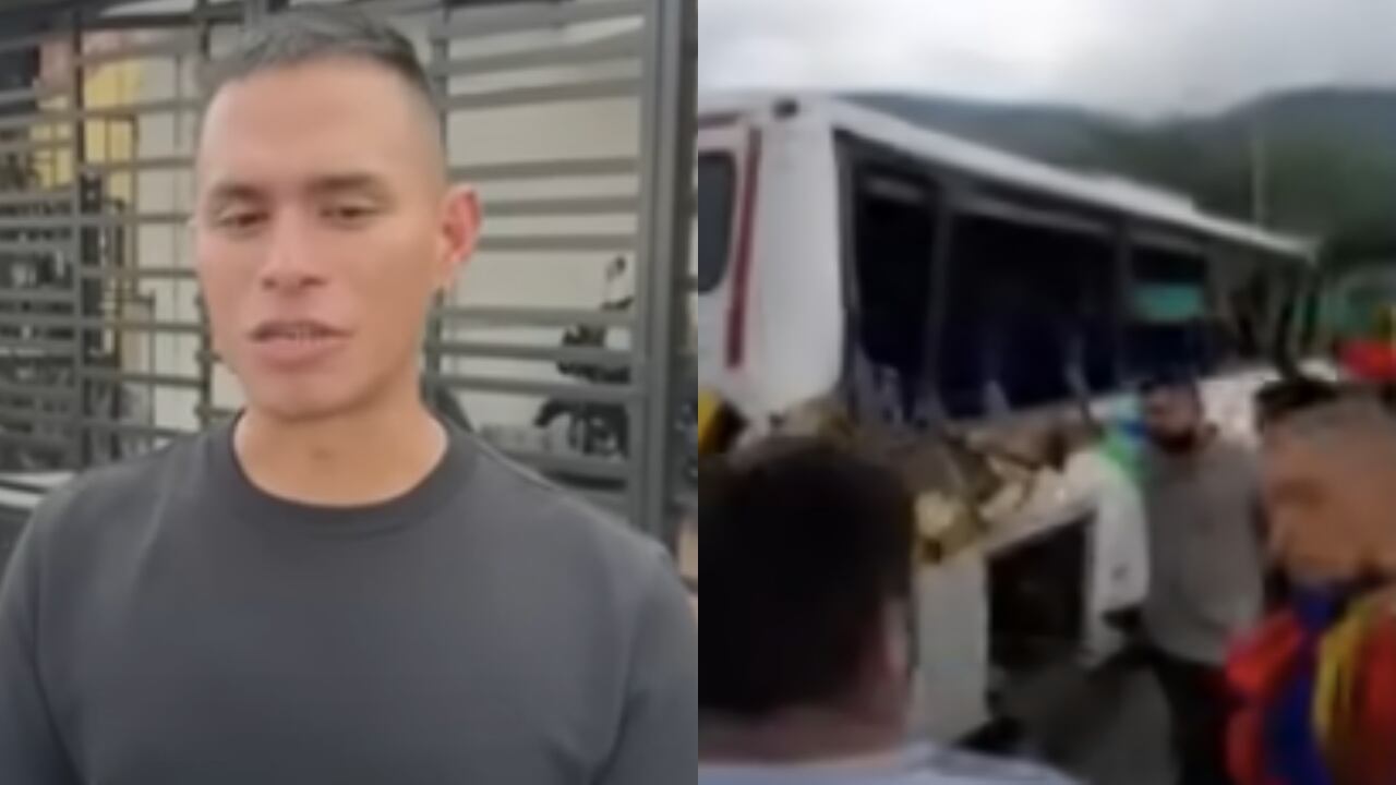 Juan Camilo Trejos, sobreviviente del accidente en La Línea.