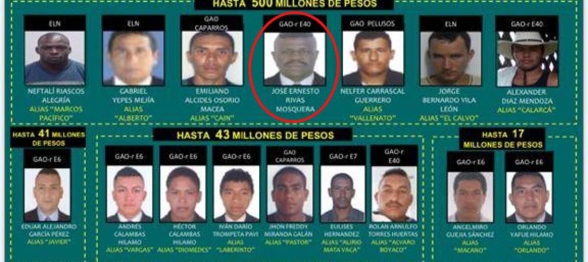 Este es el cartel de los más buscados de las disidencias de las Farc