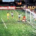 Primer gol de Argentina y de Kempes en la final del 78 contra Holanda.