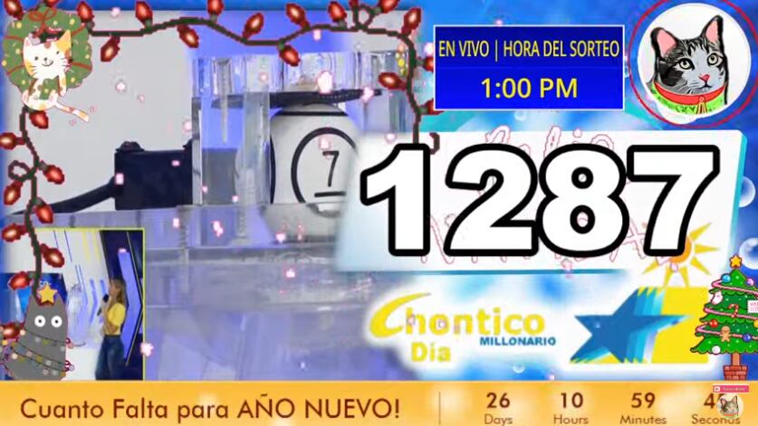 Lotería Chontico, resultados del sorteo 7905 del 5 de diciembre del 2024