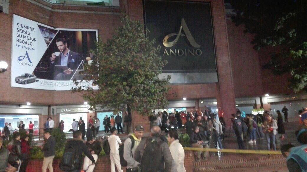 Centro Comercial Andino, el día del atentado.