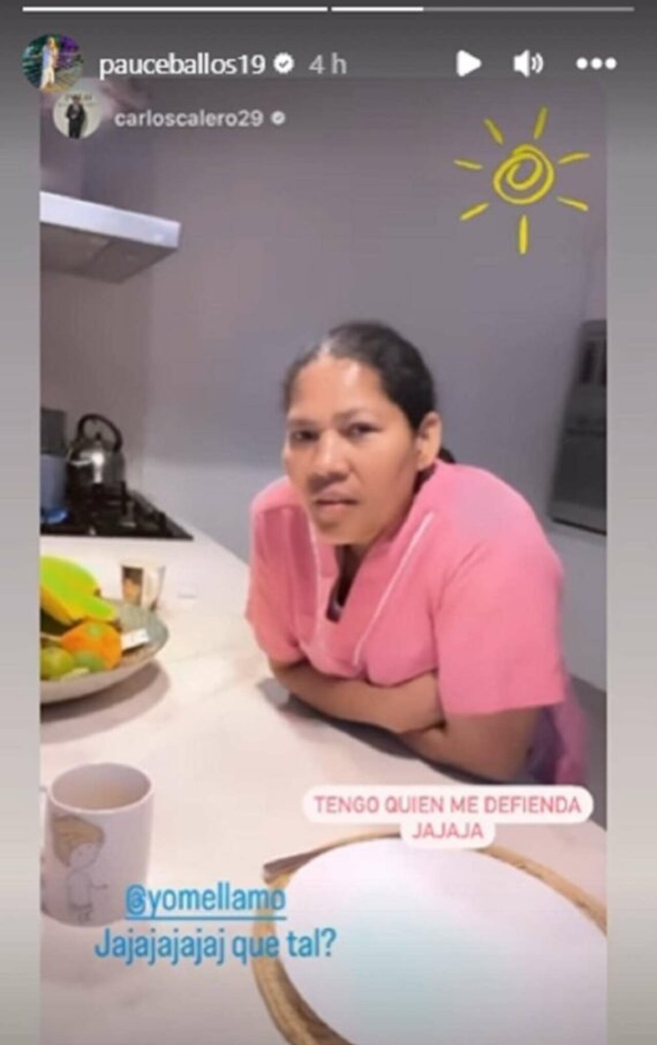 Paulina Ceballos reaccionó a charla de su esposo
