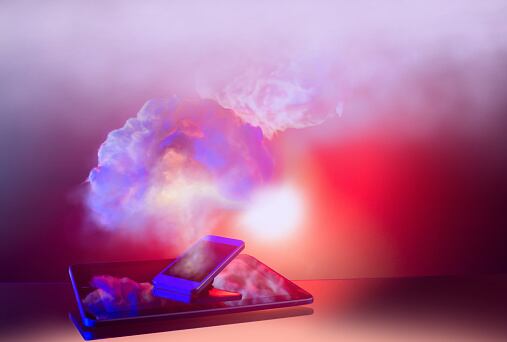 Teléfono quemado