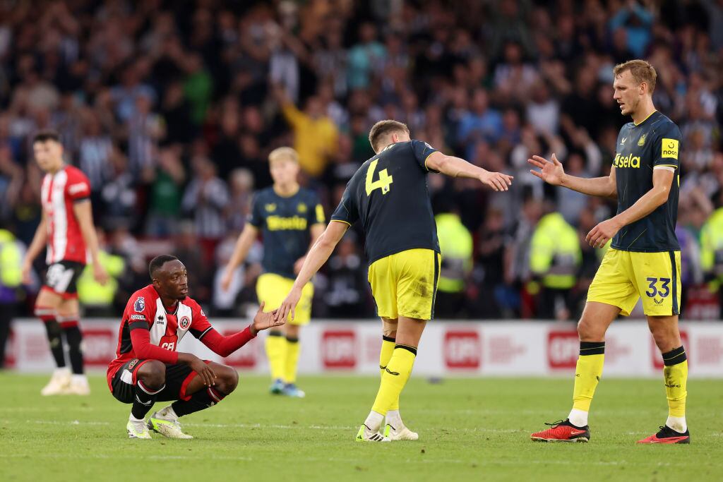 Newcastle ganó 0-8 al Sheffield United