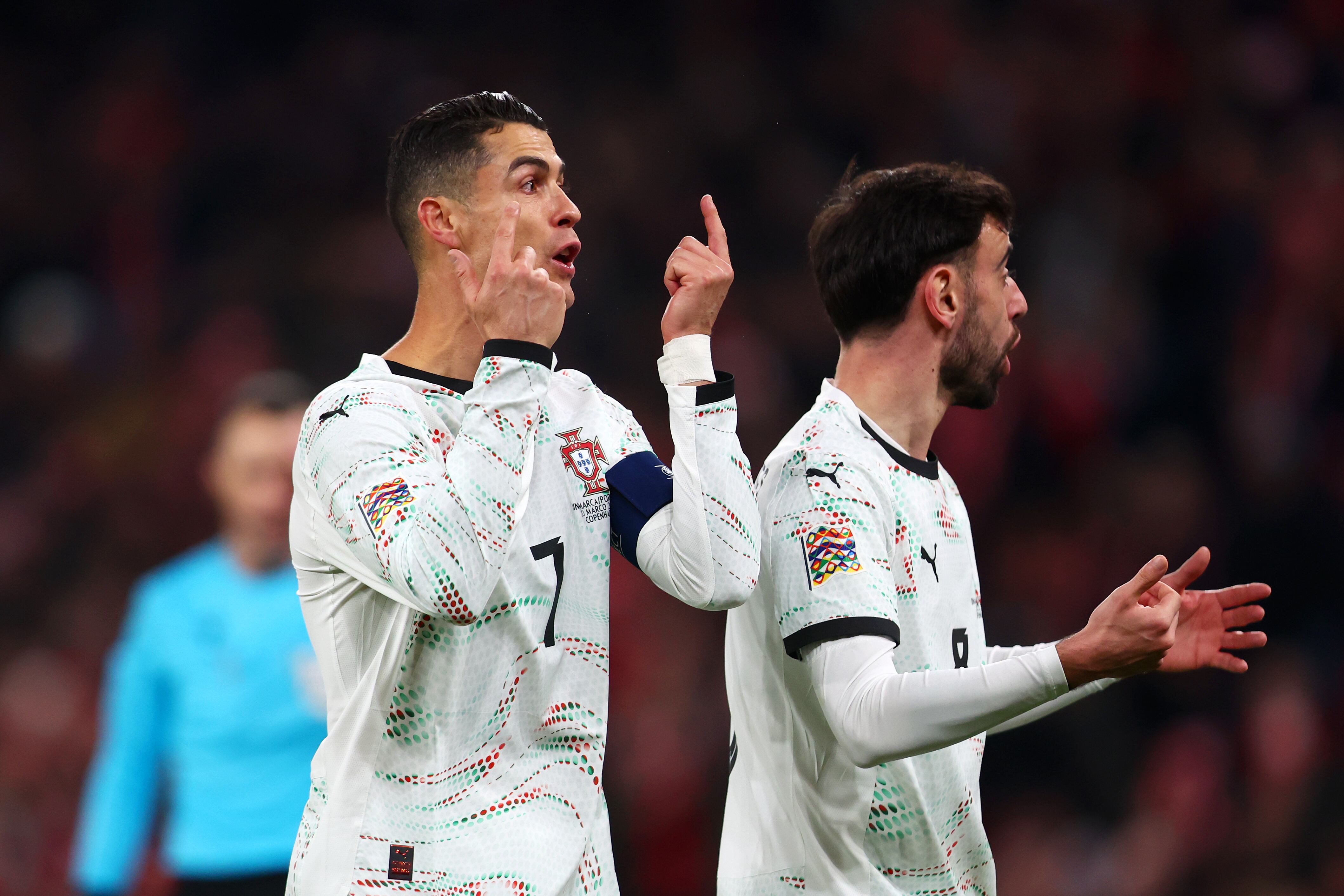 Bruno Fernandes y Cristiano Ronaldo, entre las figuras más sonoras de Portugal