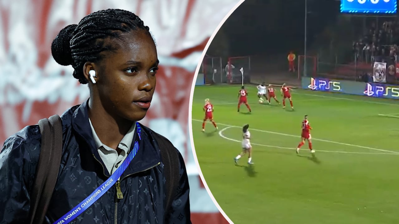 Linda Caicedo brilló en el partido de Bayern Múnich vs. Real Madrid por la Champions League.