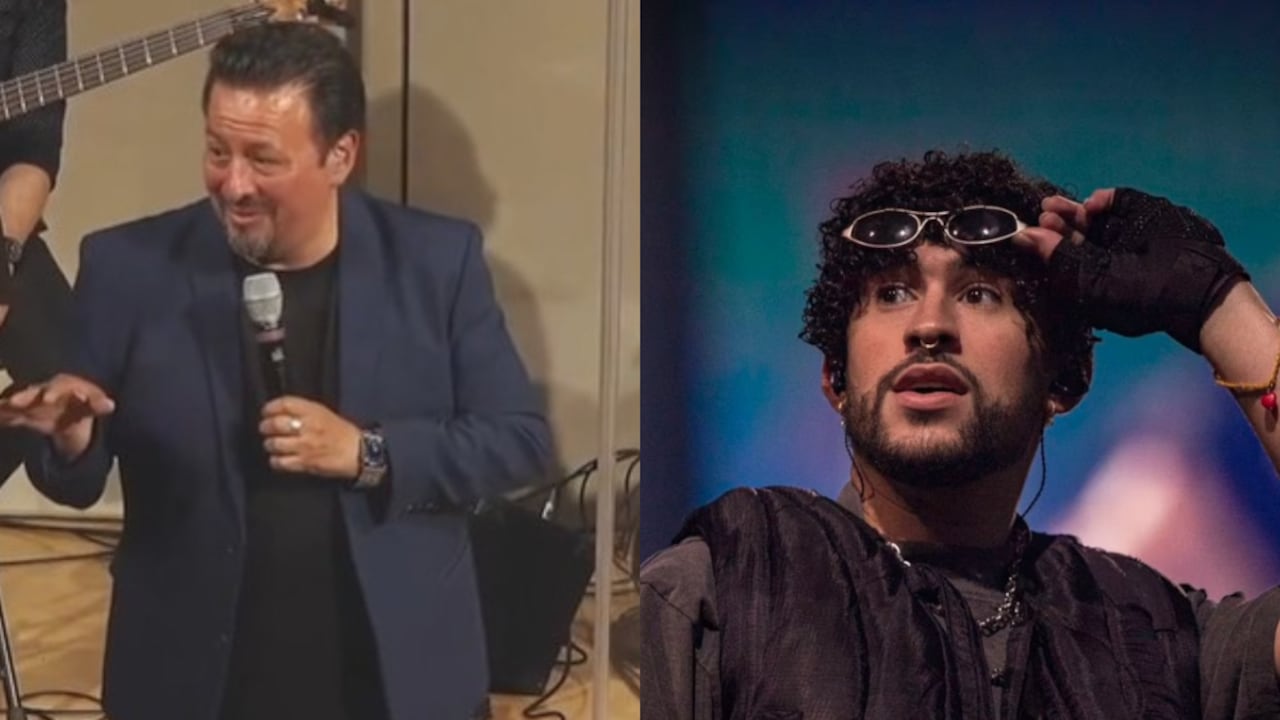 El pastor Danny Martínez interpretó una de las canciones del cantante puertorriqueño. Fotos: TikTok @pdmartinez1 y Getty Images.