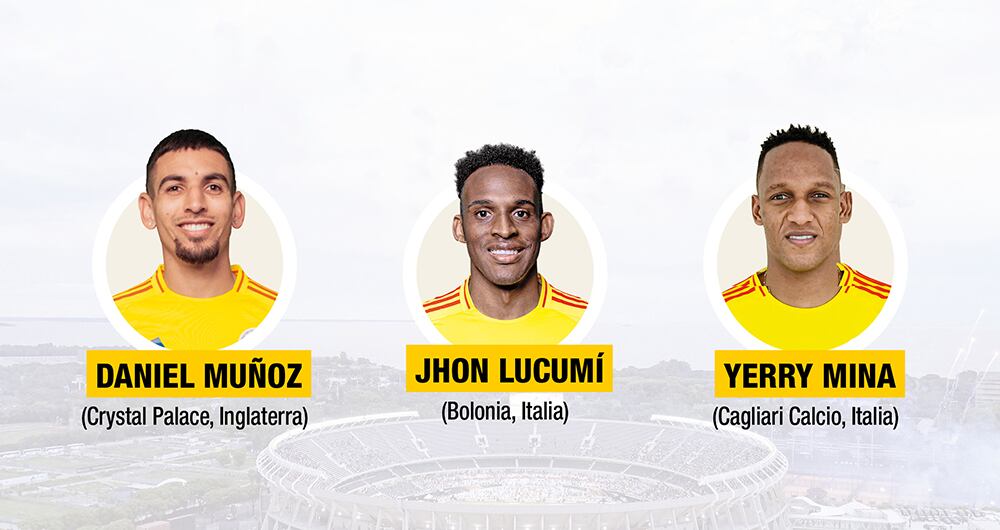 Defensas de la Selección Colombia.