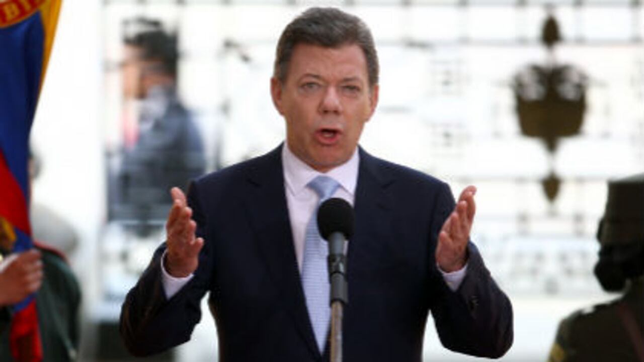 El presidente Juan Manuel Santos se dirige al Legislativo en la sesión inaugural de las sesiones ordinarias.