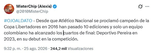 Dato expuesto por MisterChip