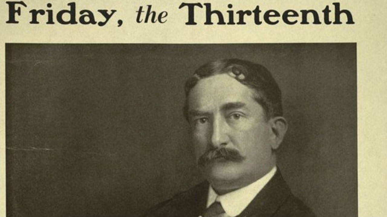 GETTY IMAGES / Parte de la portada de la novela "Viernes 13", de Thomas W. Lawson