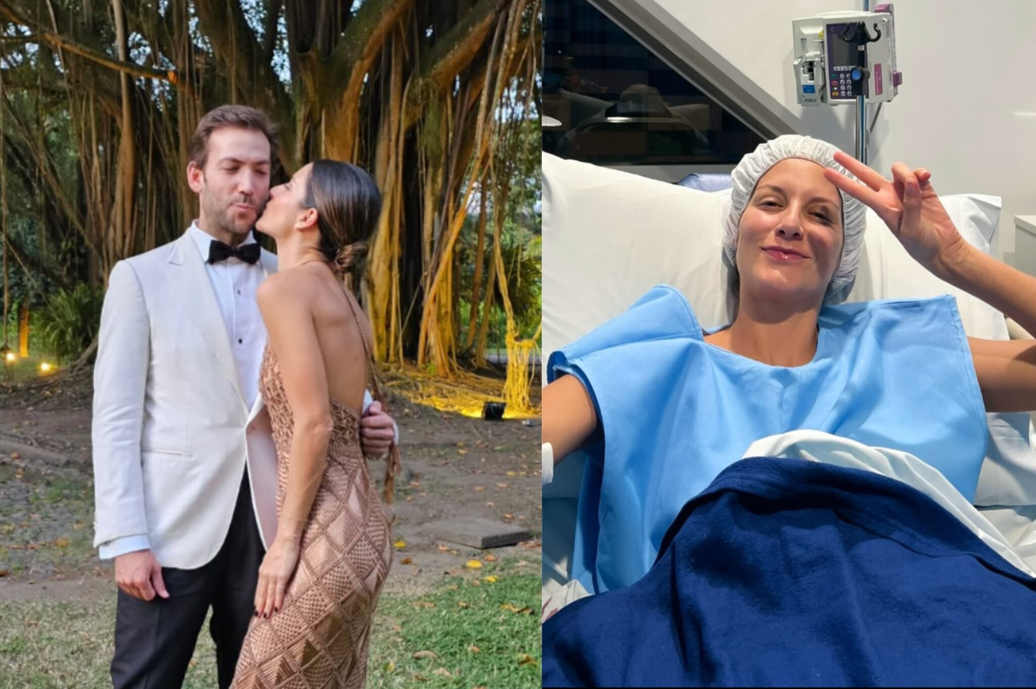 Natalia Jeréz, novia de Martín Santos, causó preocupación por su salud.