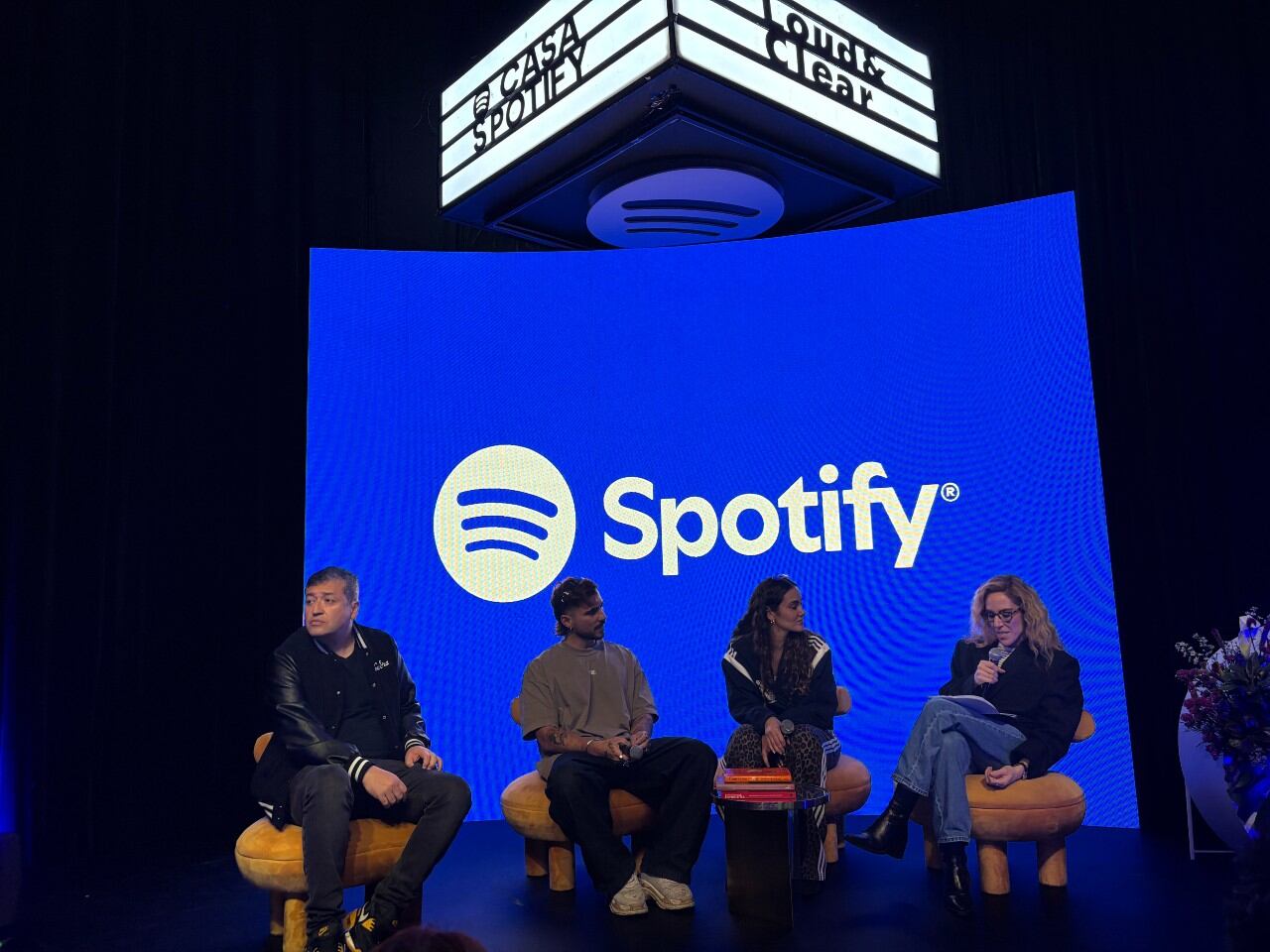 Artistas emergentes y representantes ayer presentes en el evento Loud & Clear