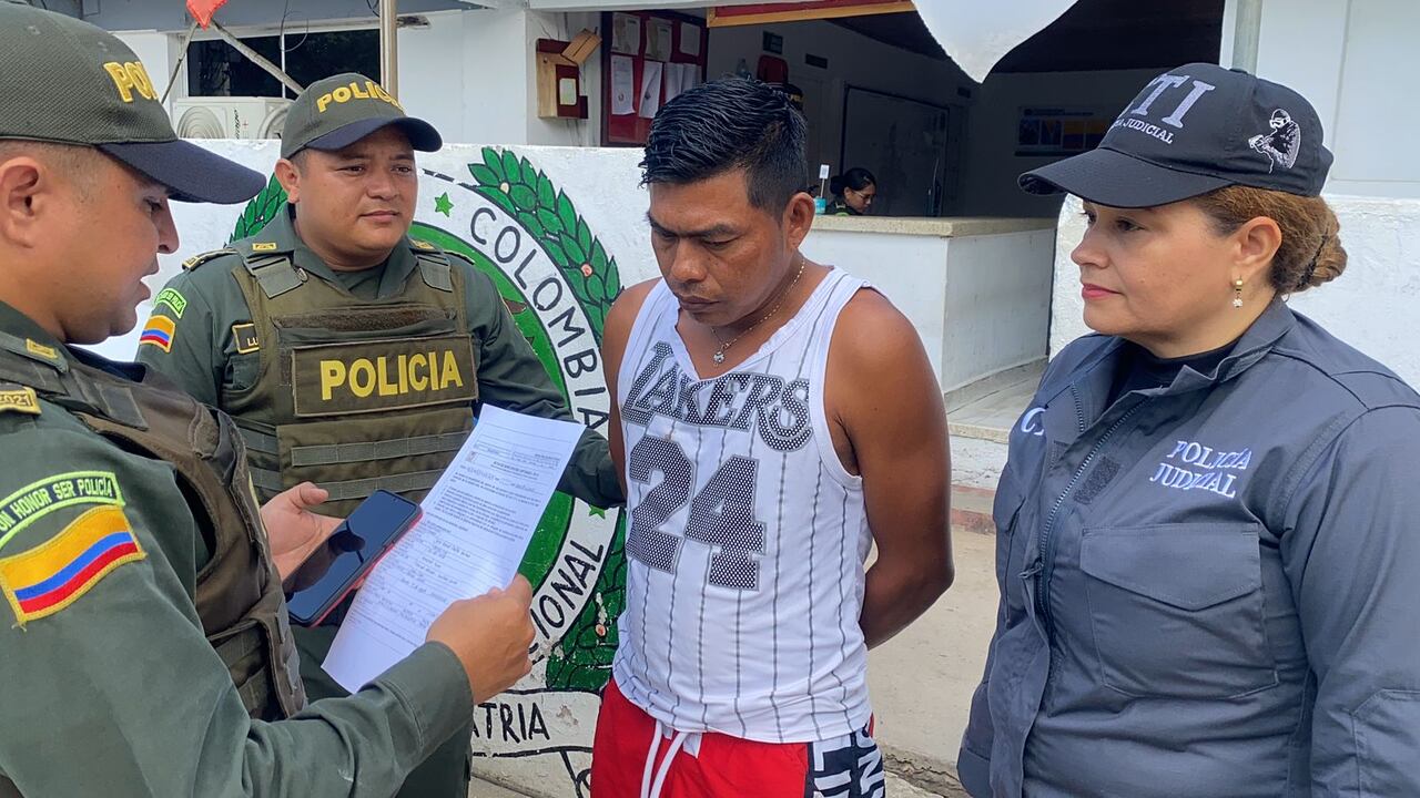 Policía captura al presunto homicida de un patrullero en Sampués.