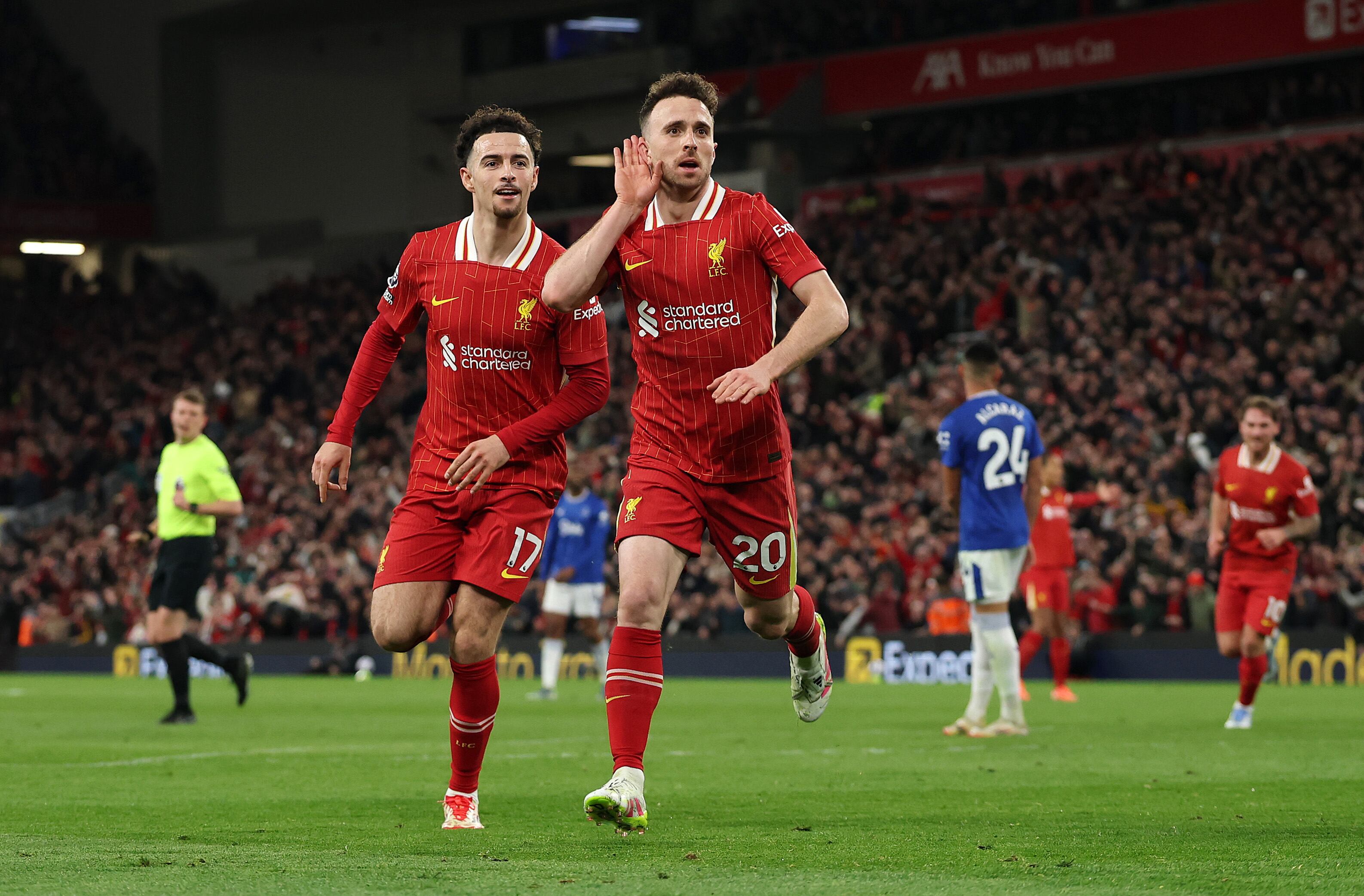 Diogo Jota le entregó la victoria a Liverpool, tras asistencia de Luis Díaz.