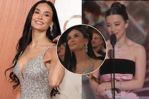 Demi Moore perdió el Oscar a mejor actriz y tuvo particular reacción.