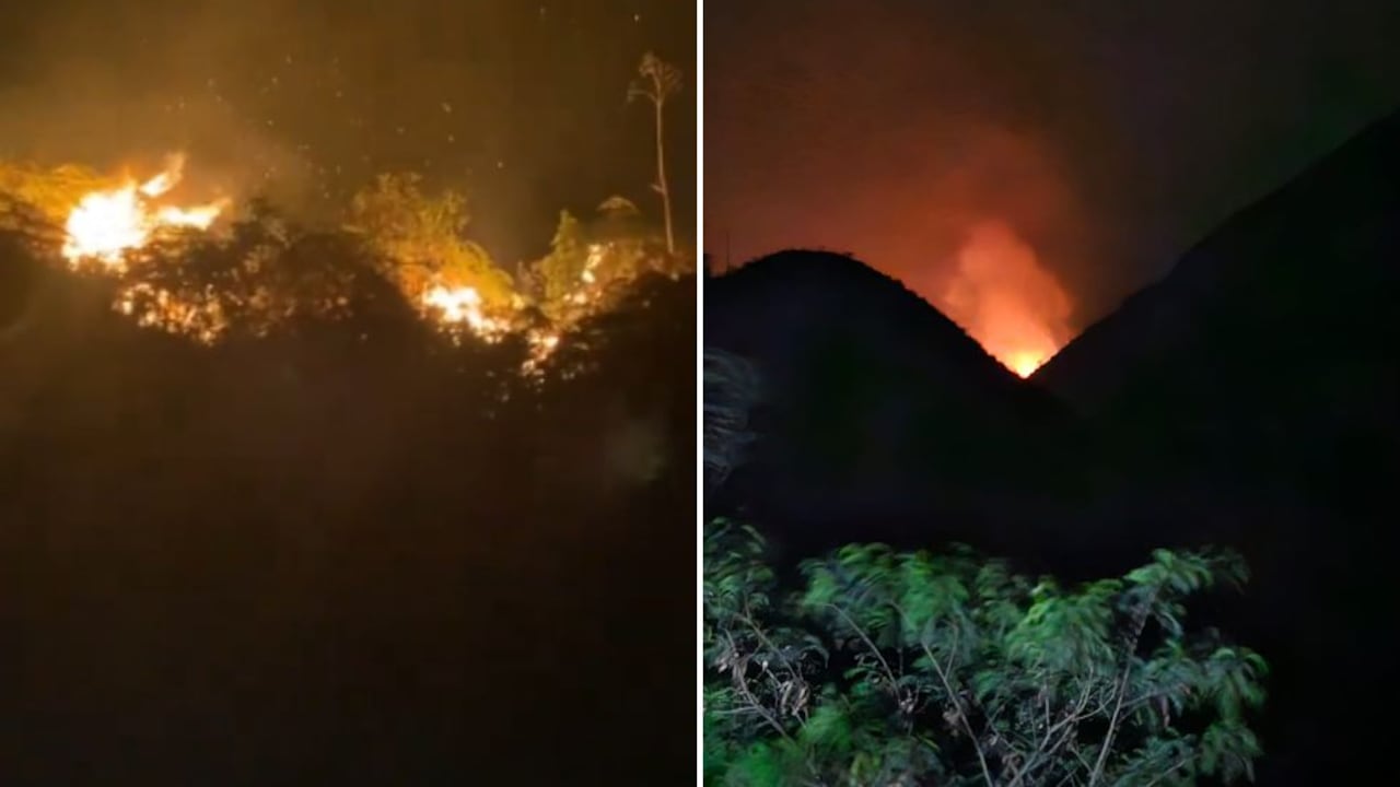 Incendios forestales afectan a tres municipios de Cundinamarca.