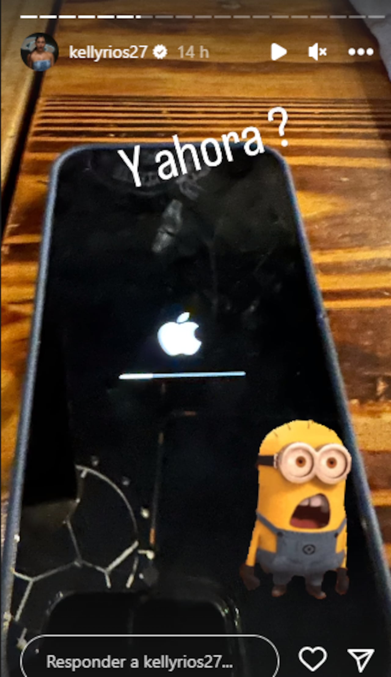 'Guajira', del 'Desafío', tuvo accidente con su celular.