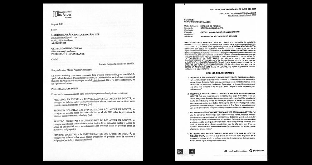   Las respuestas de la universidad, a juicio de su mamá, Oliva Romero, no dejan claro qué medidas tomaron para evitar la trágica decisión de su hijo.  