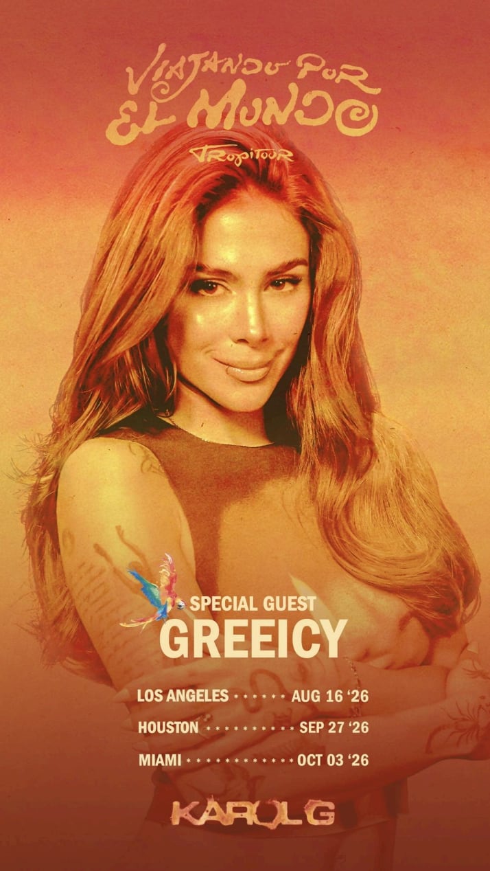 Greeicy cantará junto a Karol G en su gira por Estados Unidos.