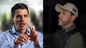 De izquierda a derecha: Tomás Uribe y Abelardo De La Espriella.