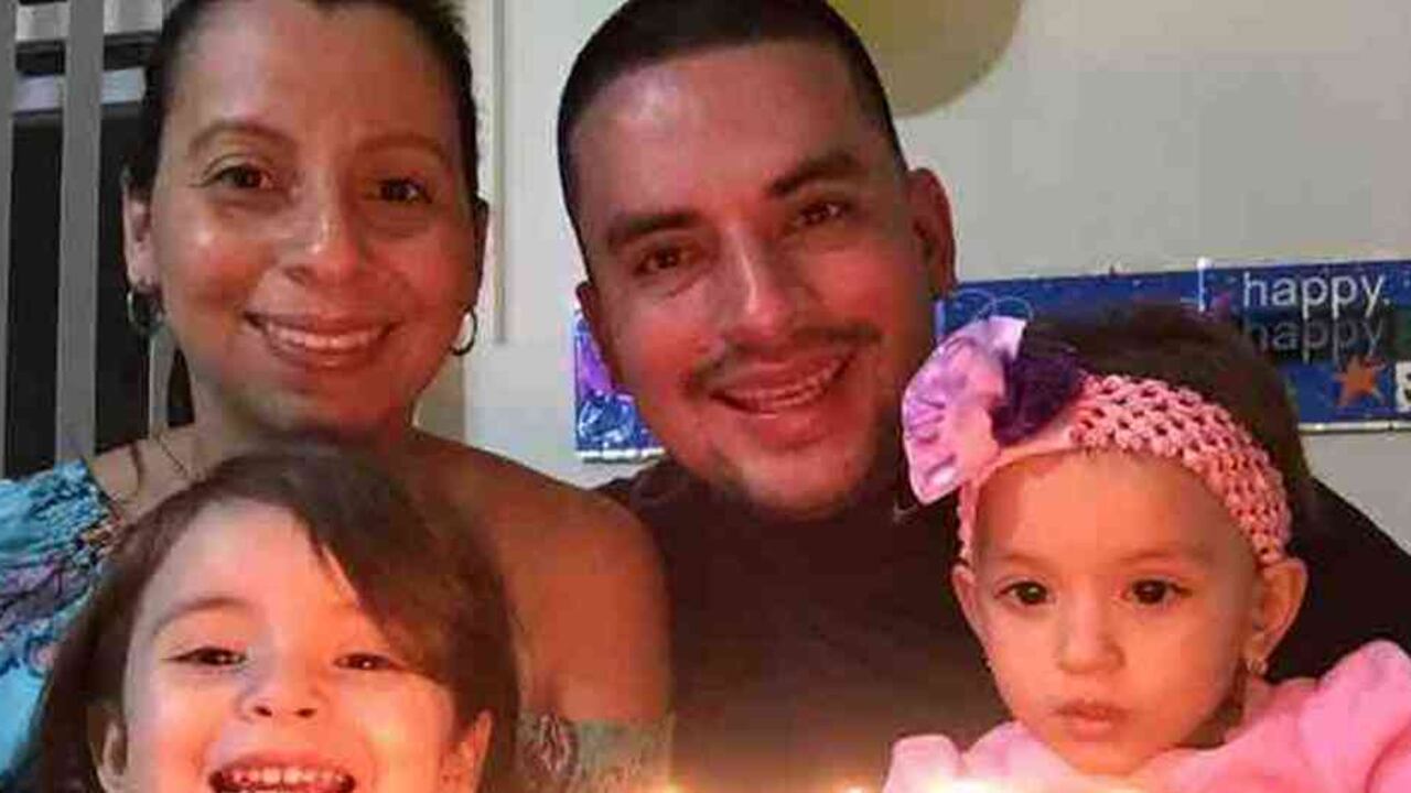 Sandra, Pablo y sus 2 hijas. (https://www.gofundme.com/supporting-pablo-and-his-family)