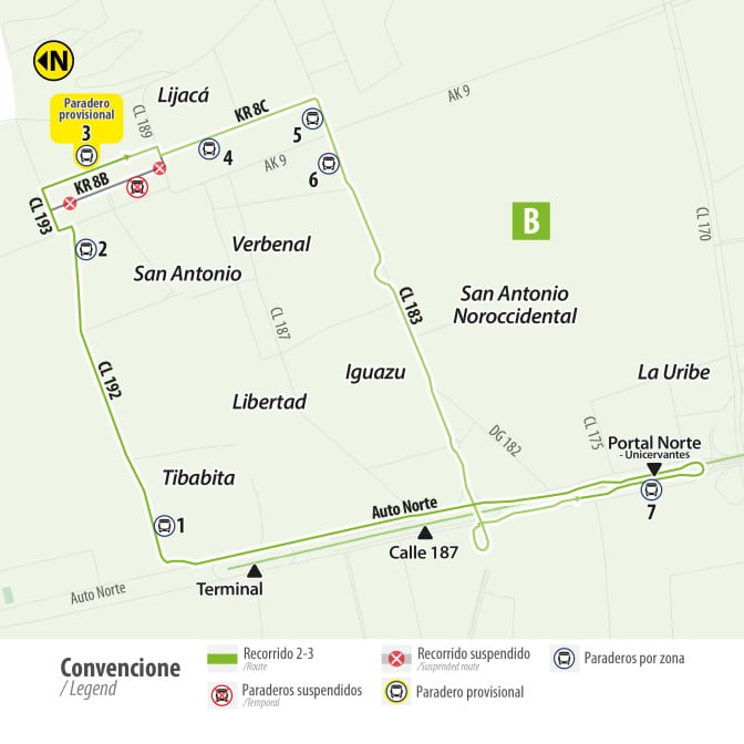 Cambios en la operación de la ruta TransMiZonal 2-3 San Antonio