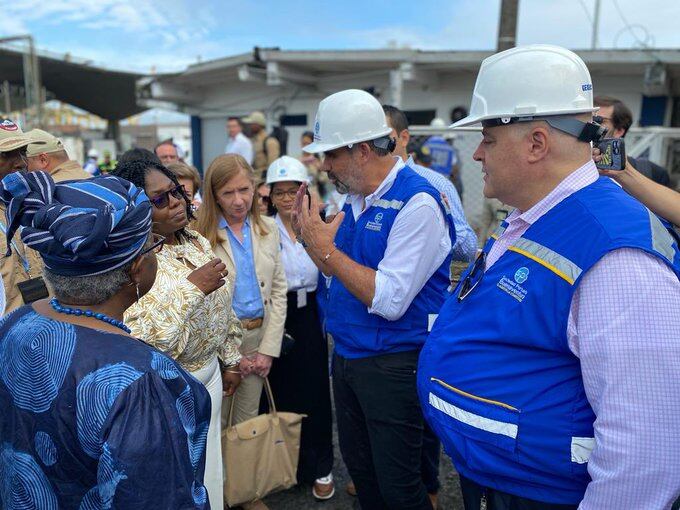 La vicepresidenta Francia Márquez llegando a Buenaventura
