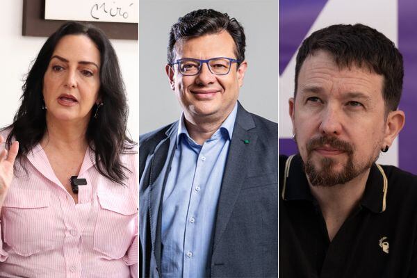 María Fernanda Cabal, Hollman Morris y Pablo Iglesias.