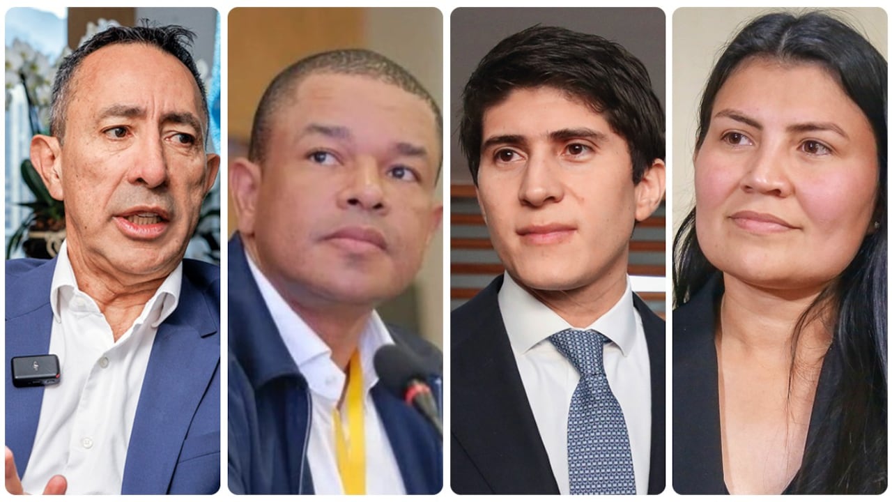 Ricardo Roa, expresidente de Ecopetrol; Yahir Acuña, alcalde de Sincelejo; Wadith Manzur y Karen Manrique.
