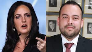 María Fernanda Cabal y Edwin Palma.