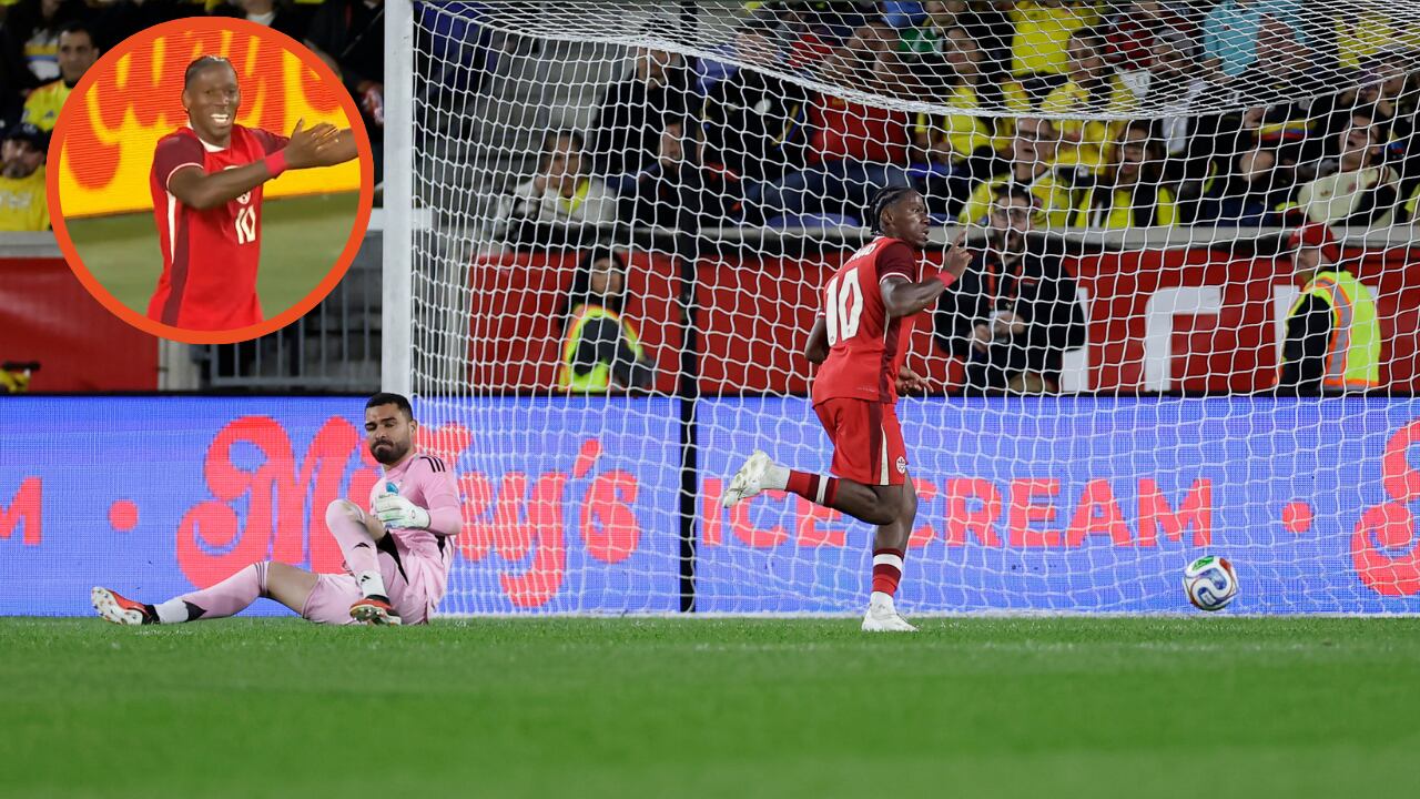 Gol anulado a Jonathan David en el Canadá vs. Colombia por amistoso.