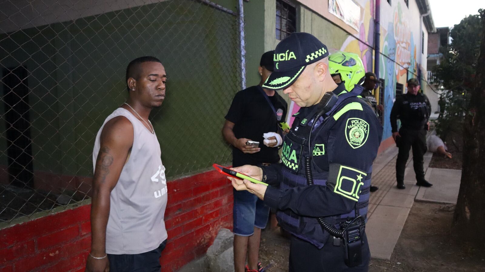 Controles de la Policía de Cali.