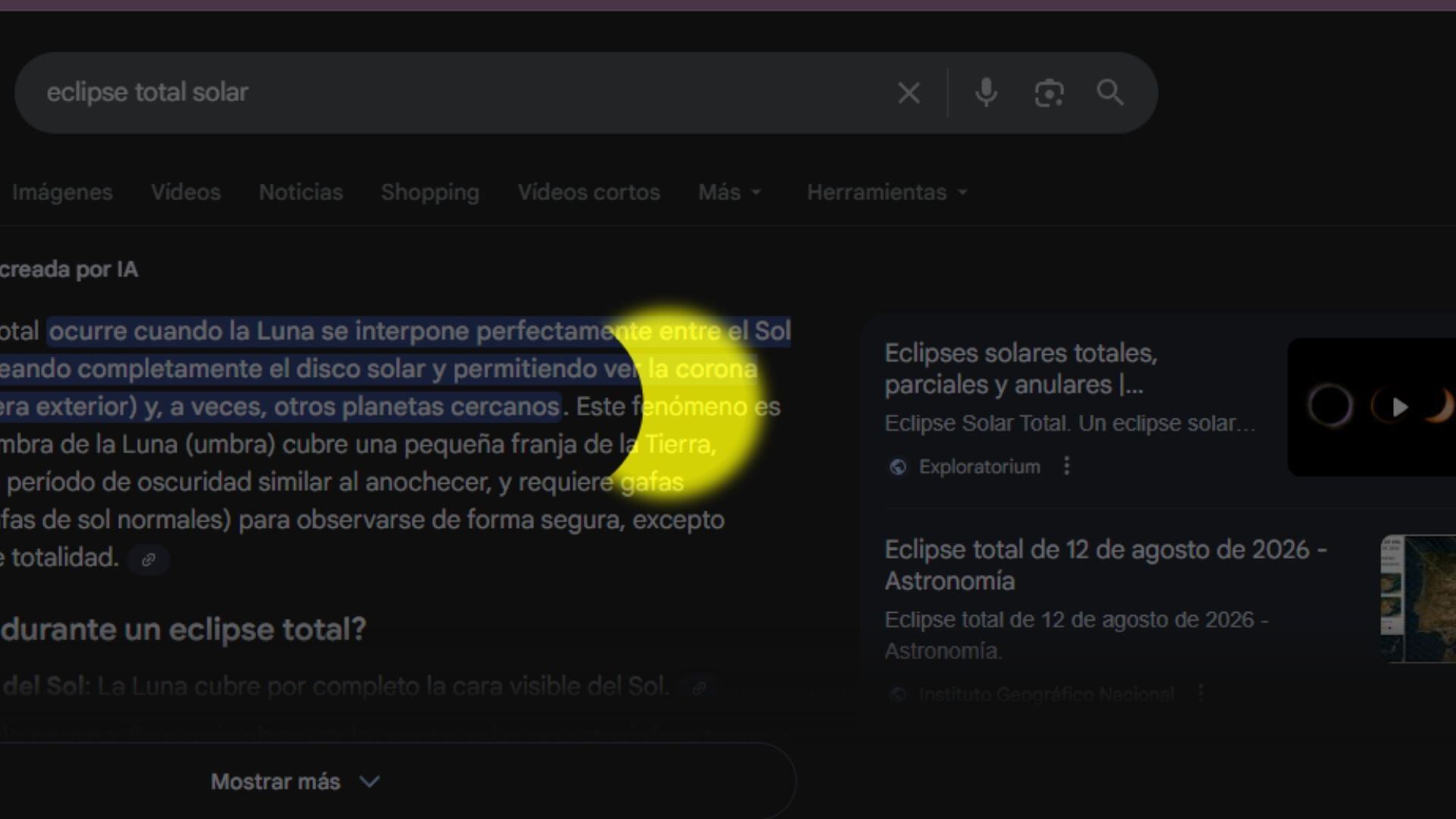 El 12 de agosto de 2026 tendrá lugar un eclipse total de Sol de gran importancia.
