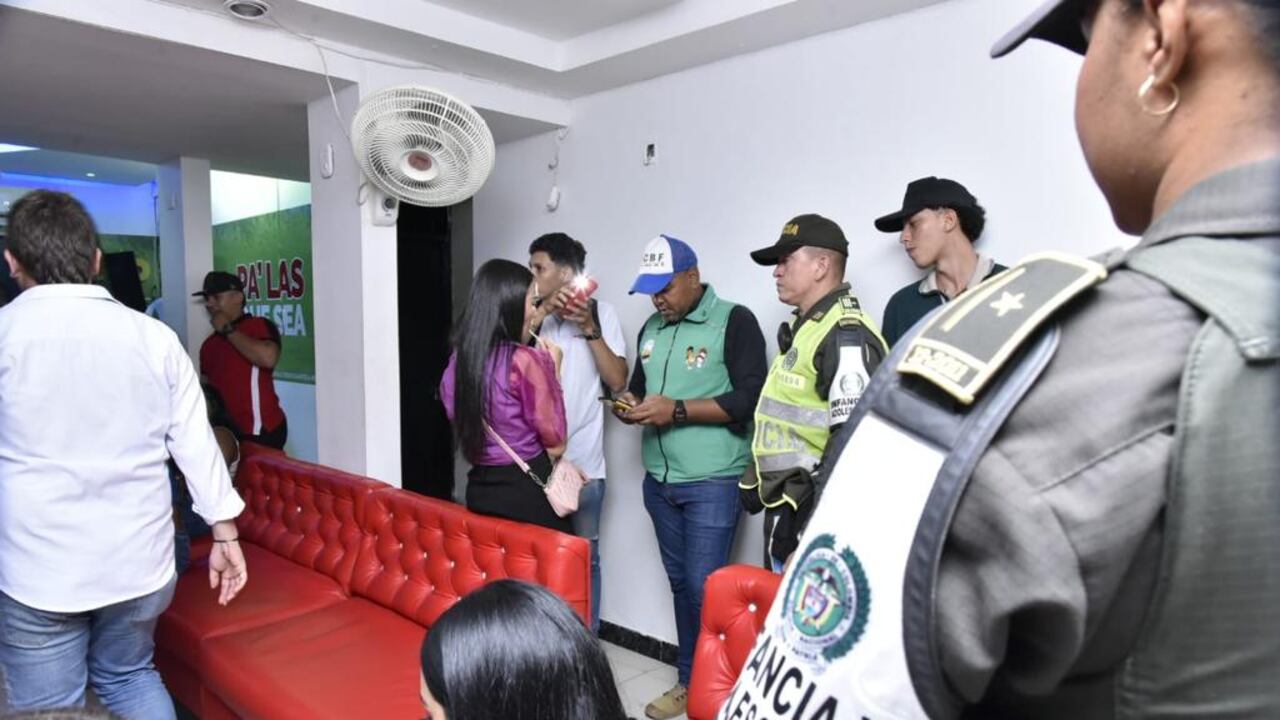 Las autoridades buscaban protección de la población infantil y encontraron menores dentro de los establecimientos nocturnos