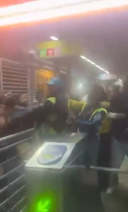 Pelea en TransMilenio