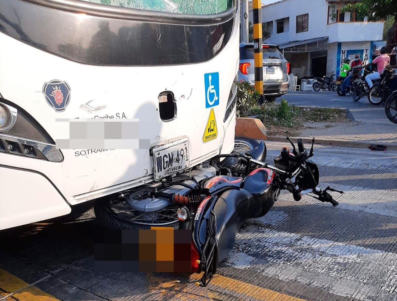 En el accidente el motociclista murió inmediatamente