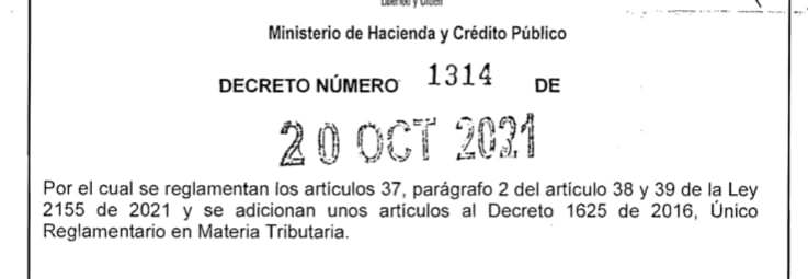 Decreto sobre el Día sin IVA 2021
