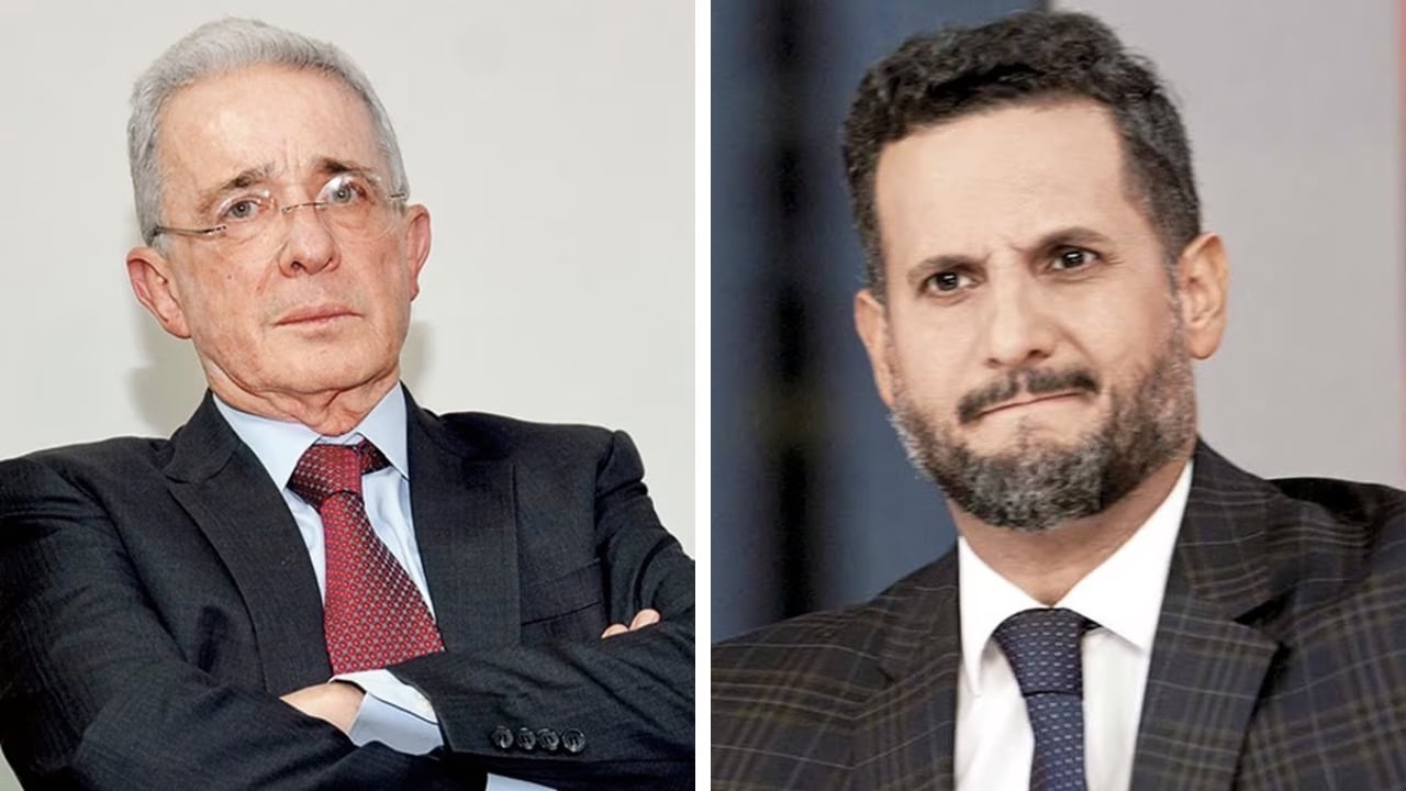 Expresidente Álvaro Uribe y el abogado Miguel Ángel del Río