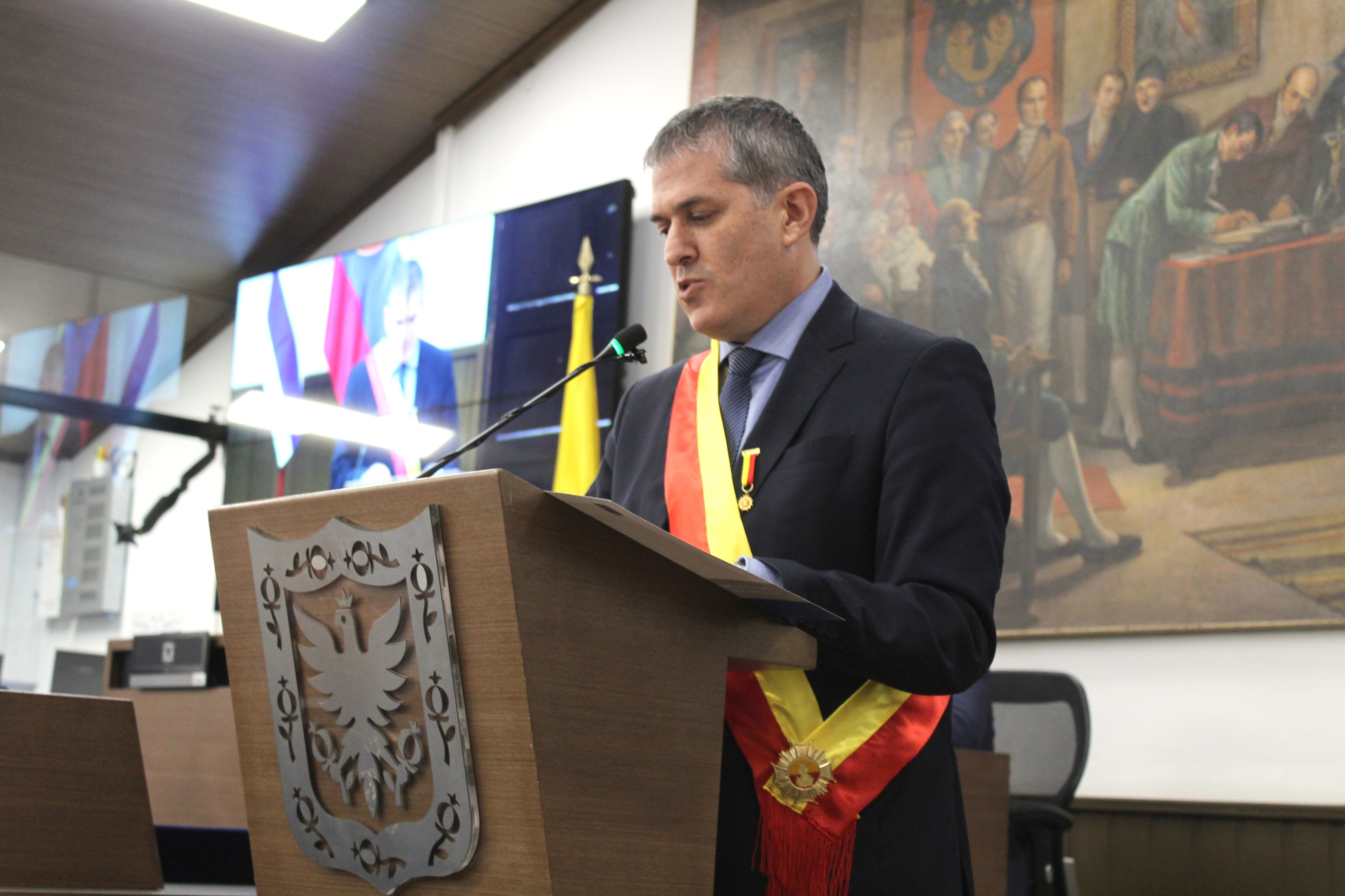 Reconocimiento Embajada de Israel - Concejo de Bogotá