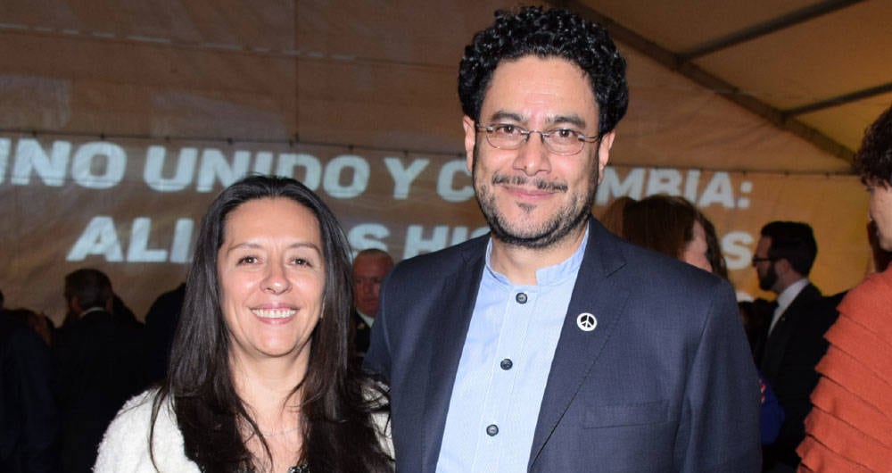 Pilar Rueda e Iván Cepeda.